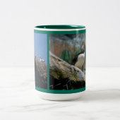 Puffins in San Diego en Oregon Tweekleurige Koffiemok (Center)