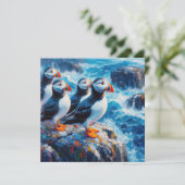Puffins Kaart (Staand voorkant)