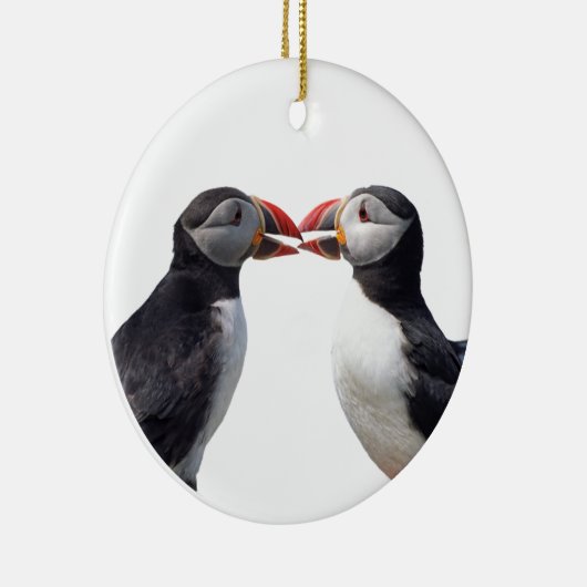 Puffins Keramisch Ornament (Rechts)