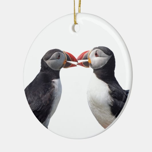 Puffins Keramisch Ornament (Links)