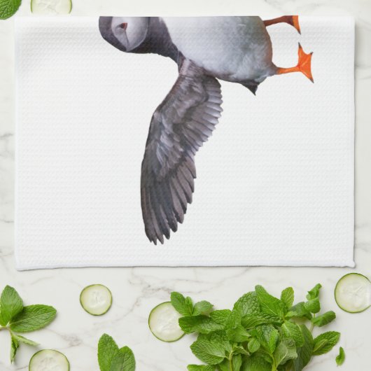 Puffins Kitchen Towel Theedoek (Gevouwen)