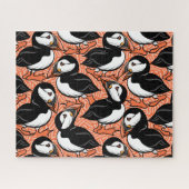 Puffins op Parade - Sinaasappel - Legpuzzel (Horizontaal)
