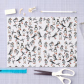 Puffins-patroon Tissuepapier (Craft)