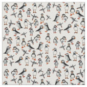 Puffins Pattern Stof (Close Up)