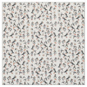 Puffins Pattern Stof (Swatch)