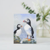 Puffins Post Card Briefkaart (Staand voorkant)