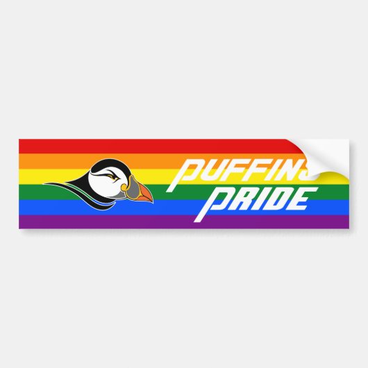 Puffins Pride Bumpersticker (Voorkant)