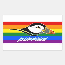 Puffins Pride Rechthoekige Sticker