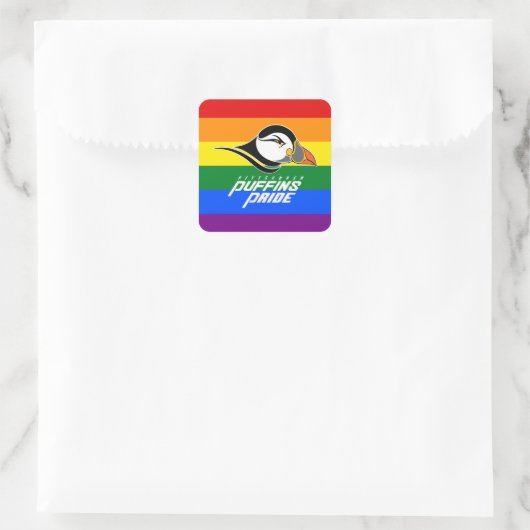 Puffins Pride Vierkante Sticker (Tas)