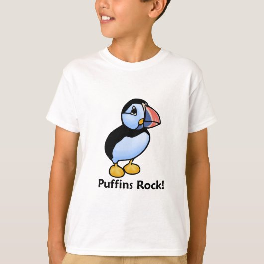 Puffins Rock! T-shirt (Voorkant)