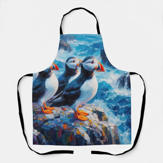 Puffins Schort (Voorkant)