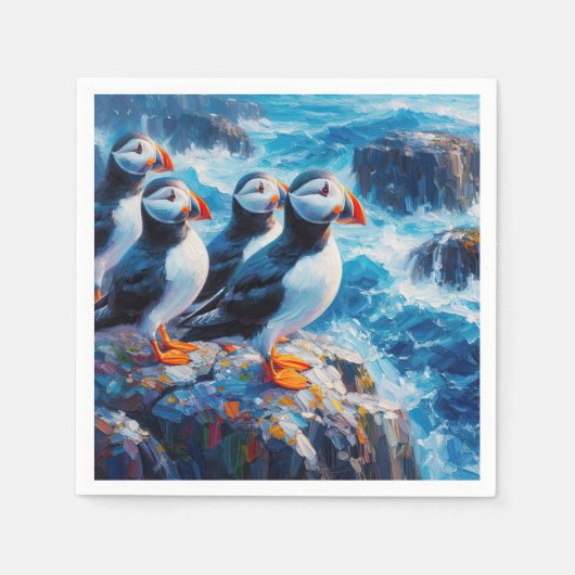 Puffins Servet (Voorkant)