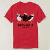 Puffins Seward AK T-shirt (Design voorkant)