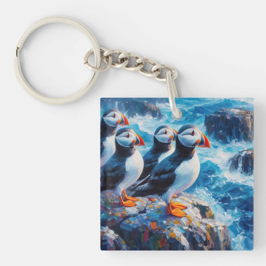 Puffins Sleutelhanger (voorkant)