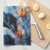 Puffins Theedoek (Quarter Fold)
