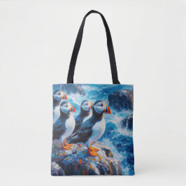 Puffins Tote Bag