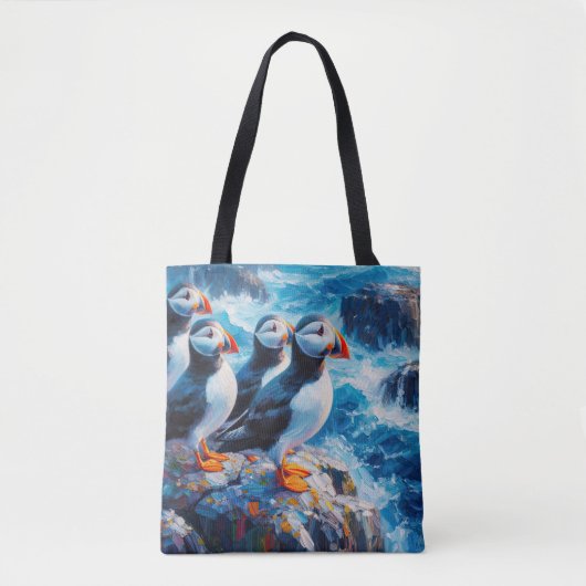 Puffins Tote Bag (Voorkant)