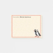 Puffins van 4x3 post it Note Pad (Voorkant)