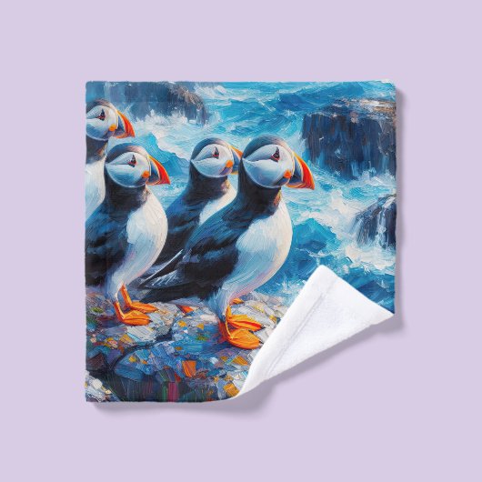 Puffins Washandje (Wasdoekje)