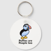 Puffins zijn ook mensen sleutelhanger (Voorkant)