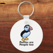Puffins zijn ook mensen sleutelhanger (Voorkant)