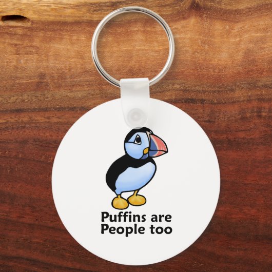 Puffins zijn ook mensen sleutelhanger (Voorkant)