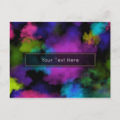 Puffs van Kleur Make-up Artiest Beauty Event Briefkaart (Voorkant)