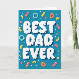 Puffy Beste Papa Ooit Kunstkaart Kaart