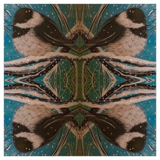 Puffy Chickadee Stof (Swatch)