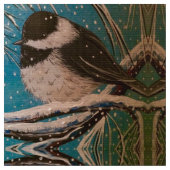 Puffy Chickadee Stof (Close Up)