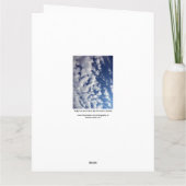 Puffy Clouds on Blue Sky Kaart (Achterkant)