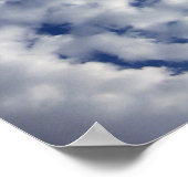Puffy Clouds on Blue Sky Poster (Hoek)