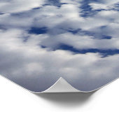 Puffy Clouds on Blue Sky Poster (Hoek)