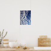 Puffy Clouds on Blue Sky Poster (Keuken)