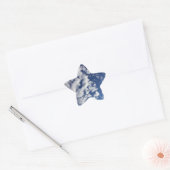 Puffy Clouds on Blue Sky Ster Sticker (Envelop)