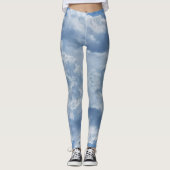 Puffy Clouds Over Print Leggings (Voorkant)