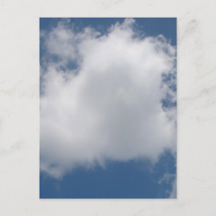Puffy Cumulus Clouds in Blue Sky Briefkaart