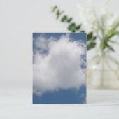 Puffy Cumulus Clouds in Blue Sky Briefkaart (Staand voorkant)