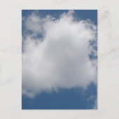 Puffy Cumulus Clouds in Blue Sky Briefkaart (Voorkant)