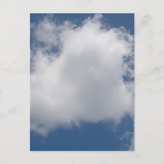 Puffy Cumulus Clouds in Blue Sky Briefkaart (Voorkant)