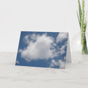Puffy Cumulus Clouds in Blue Sky Kaart