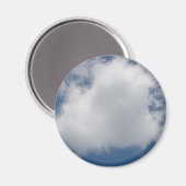 Puffy Cumulus Clouds in Blue Sky Magneet (Voorkant / Achterkant)