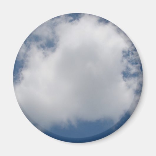 Puffy Cumulus Clouds in Blue Sky Magneet (Voorkant)