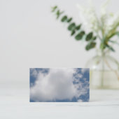 Puffy Cumulus Clouds in Blue Sky Visitekaartje (Staand voorkant)