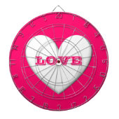 Puffy Heart Dartbord (Voorkant)