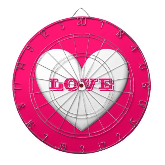 Puffy Heart Dartbord (Voorkant)