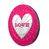 Puffy Heart Dartbord (Voorkant Rechts)