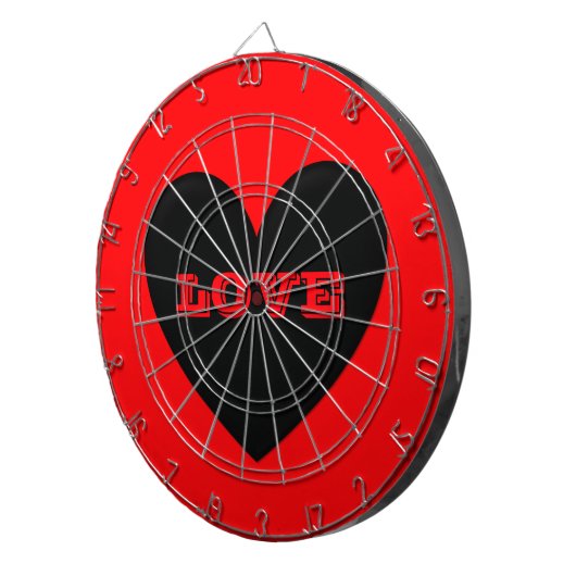Puffy Heart Dartbord (Voorkant Rechts)