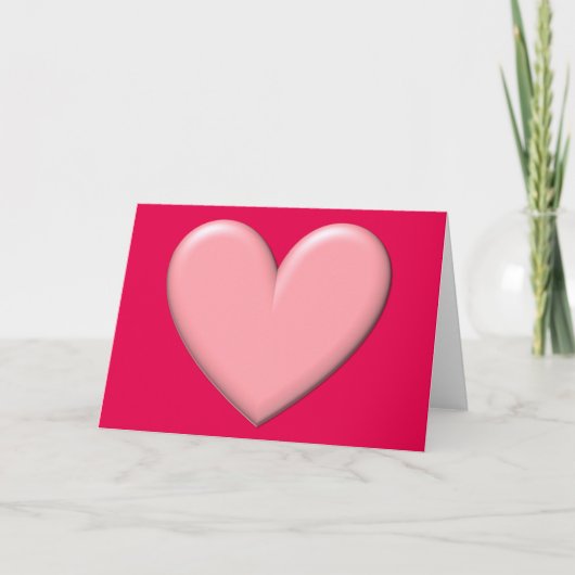 Puffy Heart Feestdagen Kaart (Voorkant)