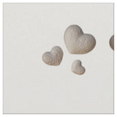 Puffy Heart Groups op grijs Stof (Close Up)